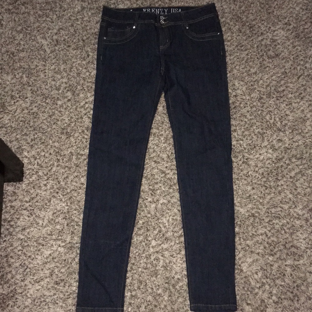 Dark colored jeans